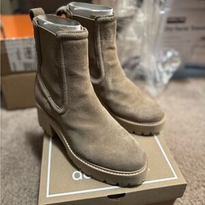 Dolce vita hawk H20 mushroom Suede Booties